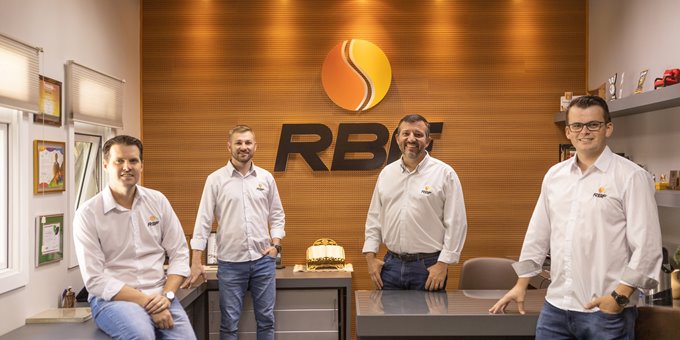 Diretores RBF Acabamentos, Marcio De Vlieger, Eduardo Fronza Presotto, Elias Dallalba e Marcelo Thomas